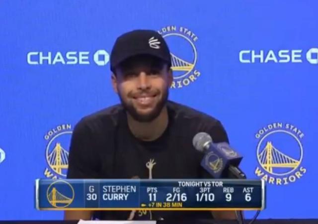 16中2打出生涯最铁一战 库里赛后为何却笑开了花？